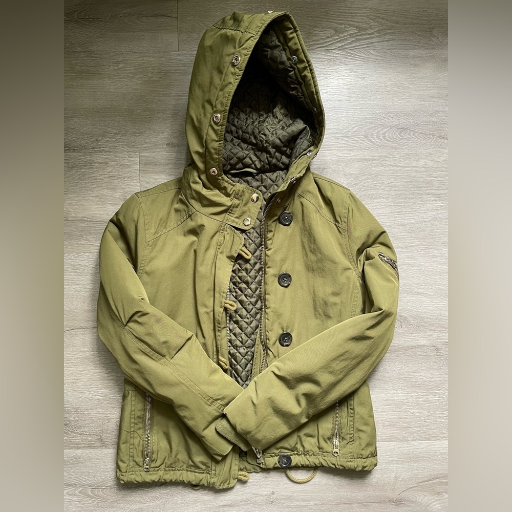 Topshop jacket missing furry hood attachment